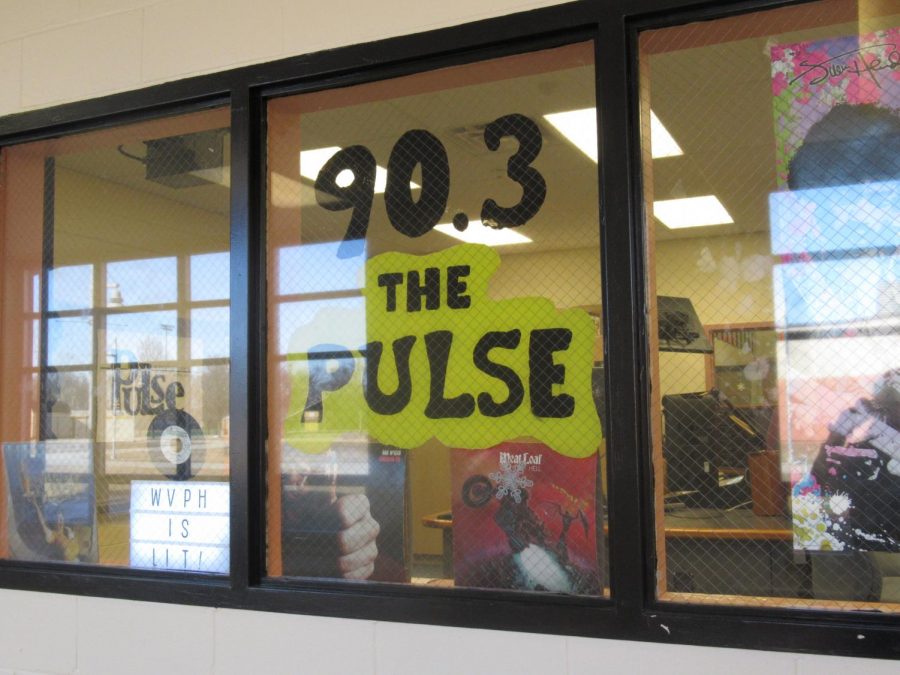 An exterior view of the WVPH 90.3 The Pulse from the hallway connected to the G-Wing