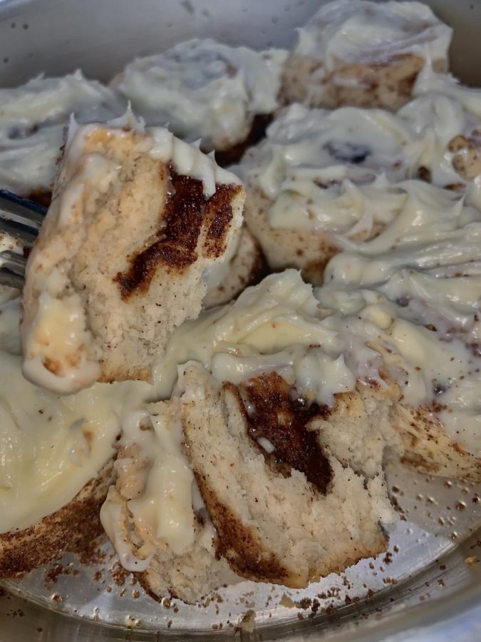 Finally, enjoy! These are so delicious. If you accidentally over baked the rolls, do not worry. Put them in the microwave for 30 seconds and dive into the soft and delicious cinnamon rolls.