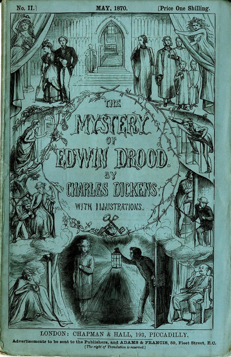 Original cover to Dickens unfinished story