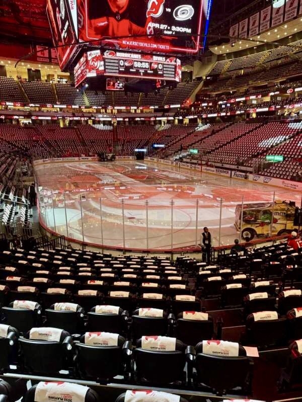 View from NJ Devils rink in Prudential Center in Newark