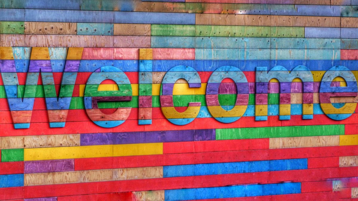 Welcome message